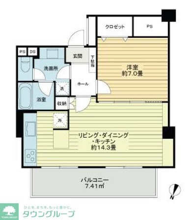 NK麹町コータースの物件間取画像